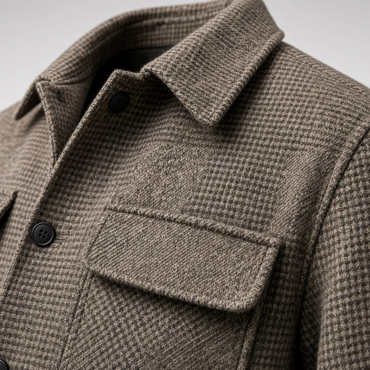 AEGO Wool Check Jacket