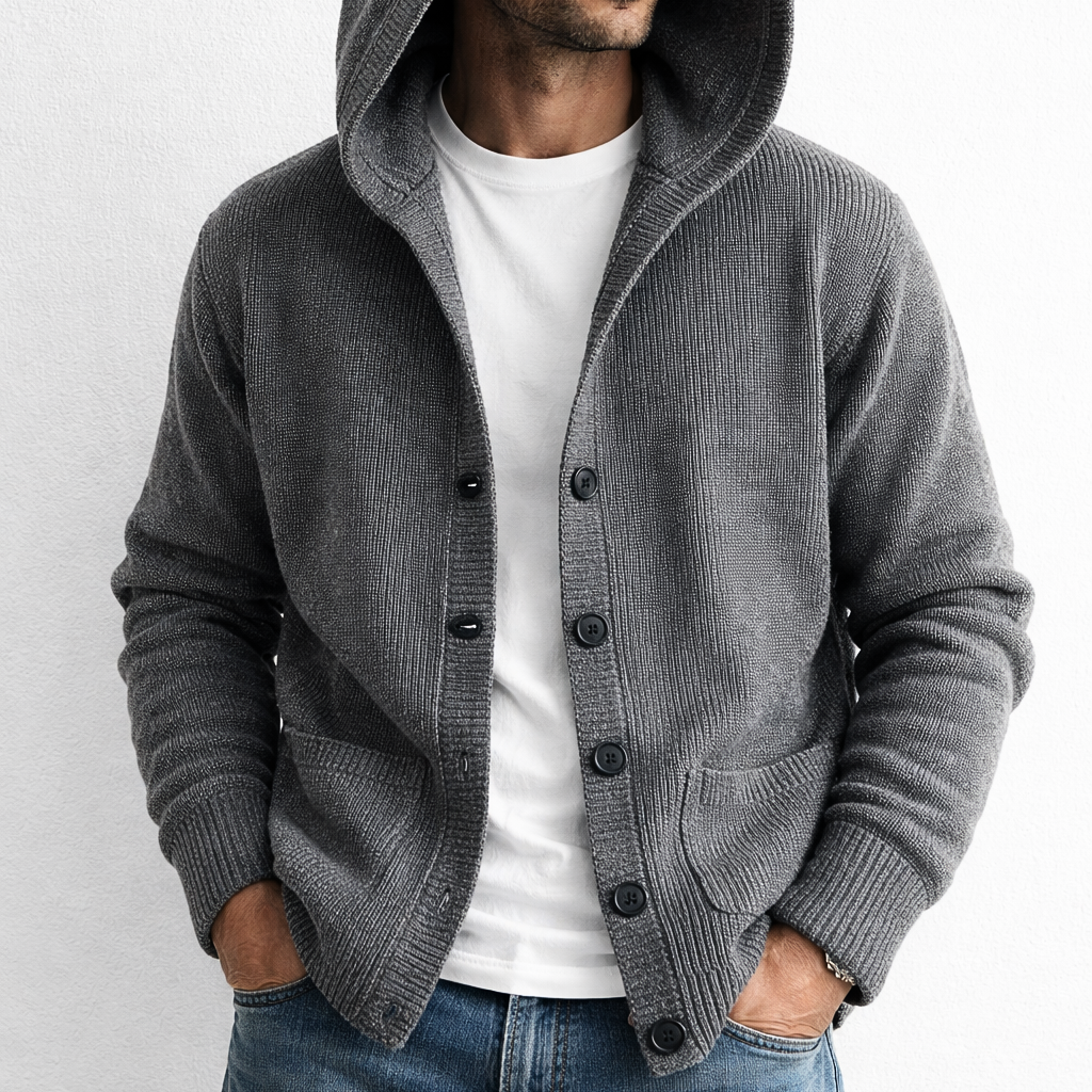 Harrison Hooded Knit Cardigan