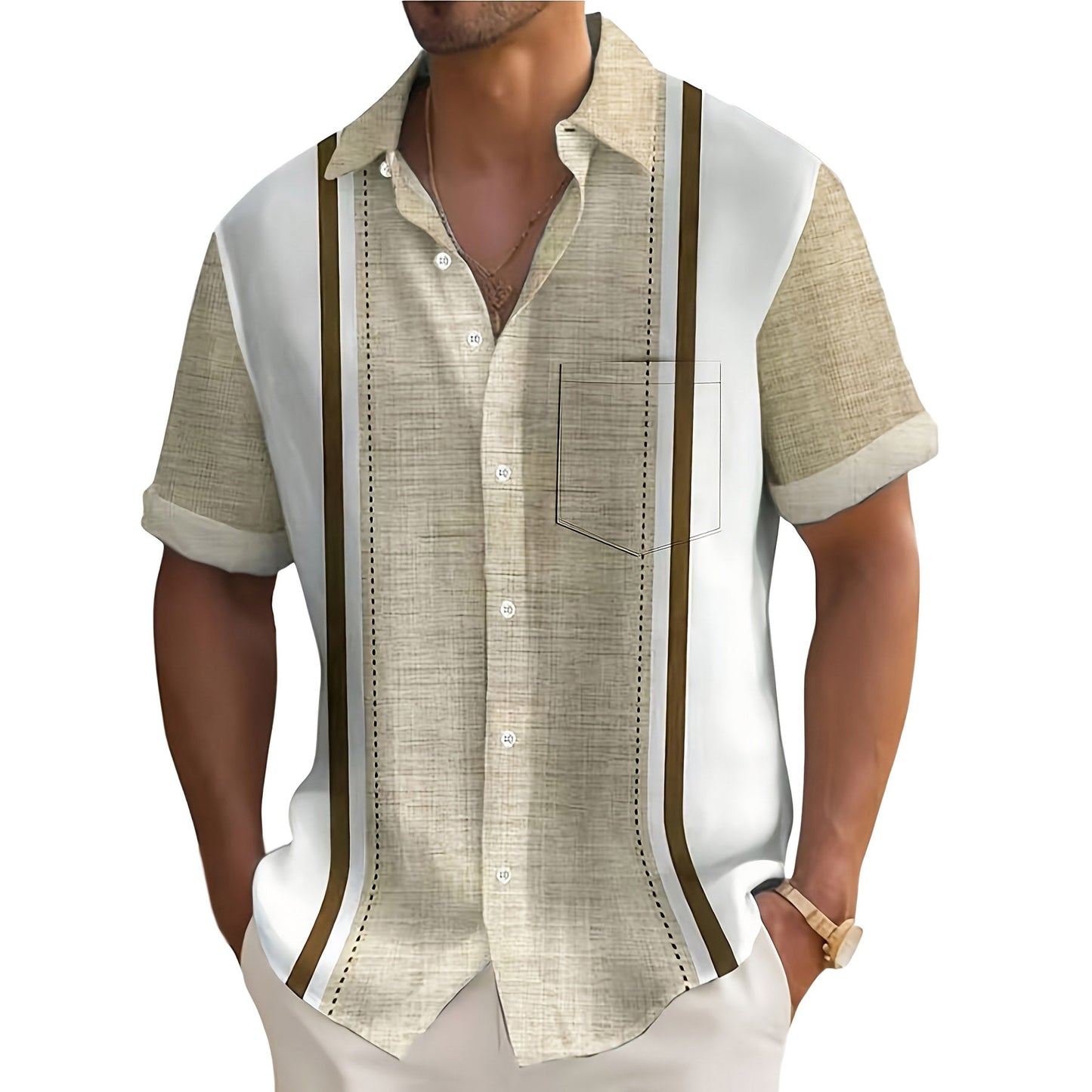 Brayley | Striped Resort Shirt