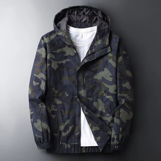 True Camo Hooded Windbreaker