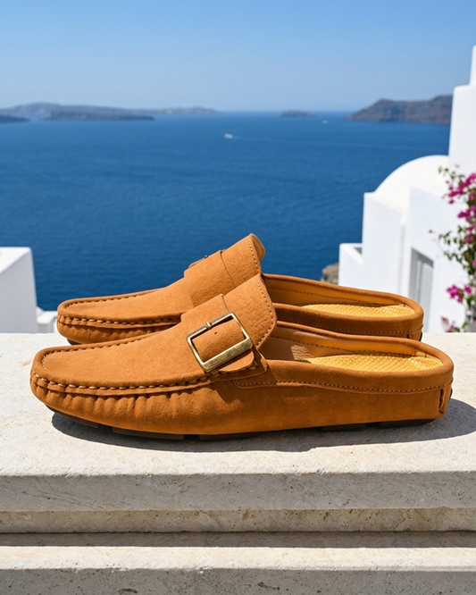 Santorini - Suede Mule
