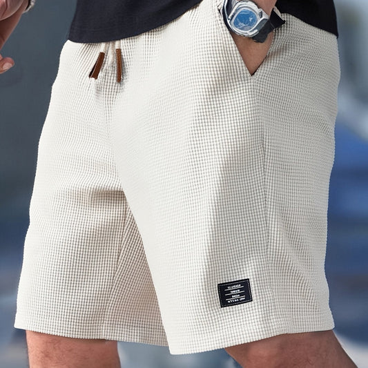 Nathan | Men's Drawstring Elastic Waist Shorts