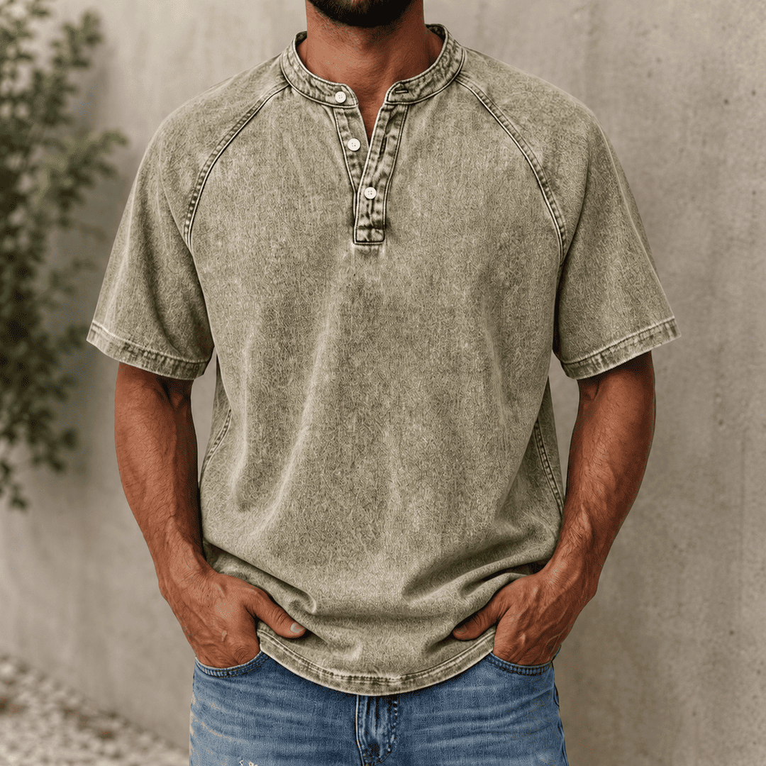 Vintage Ease Henley Shirt
