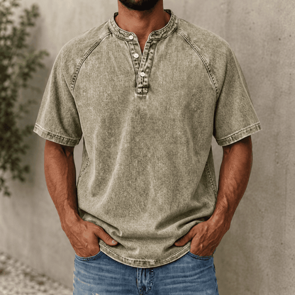 Vintage Ease Henley Shirt
