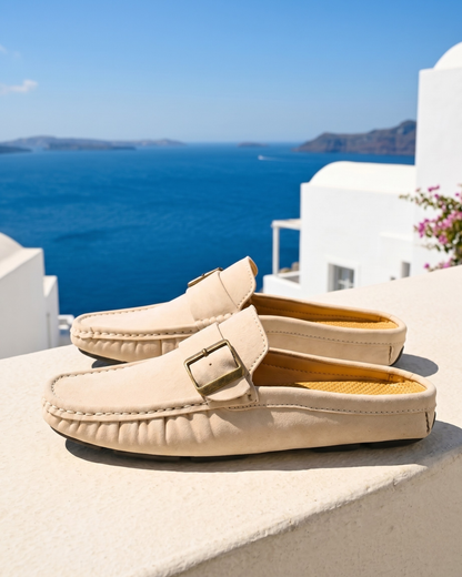Santorini - Suede Mule