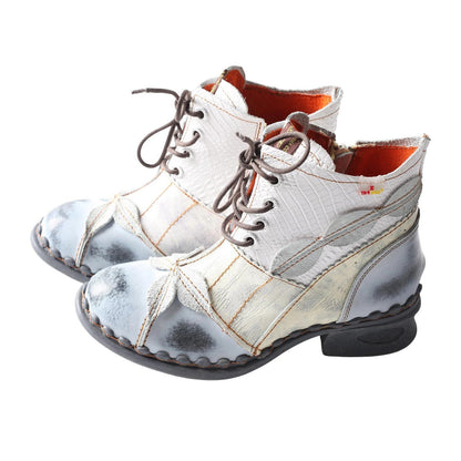 Bosco Leaf-Stitched Boots