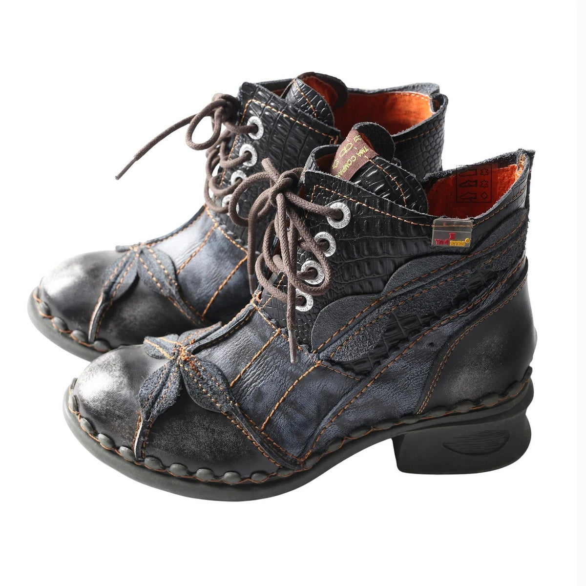 Bosco Leaf-Stitched Boots