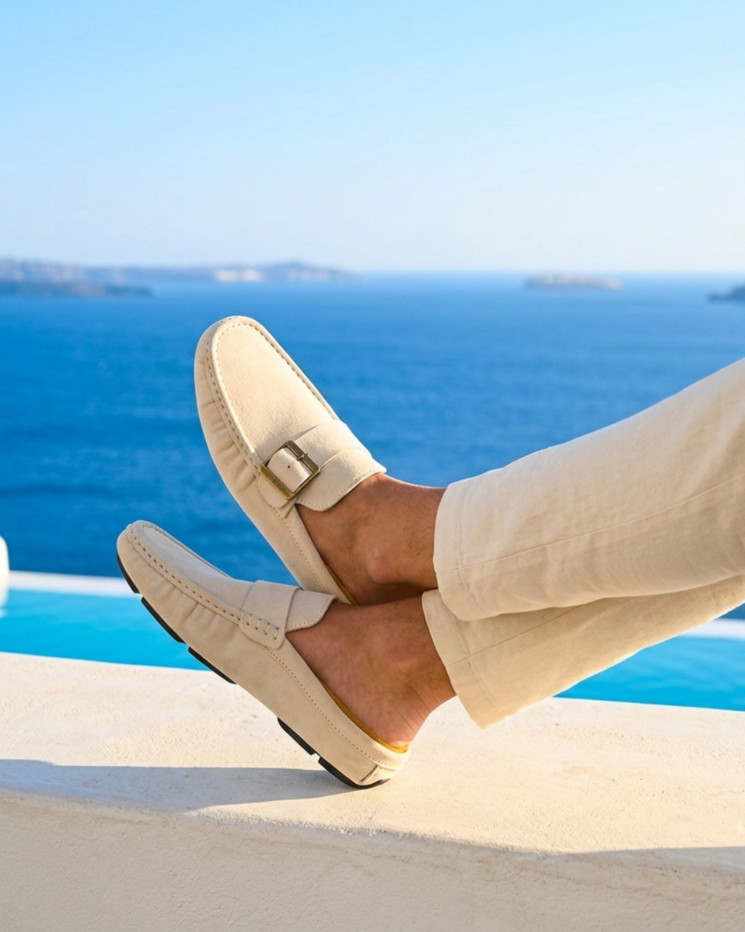 Santorini - Suede Mule