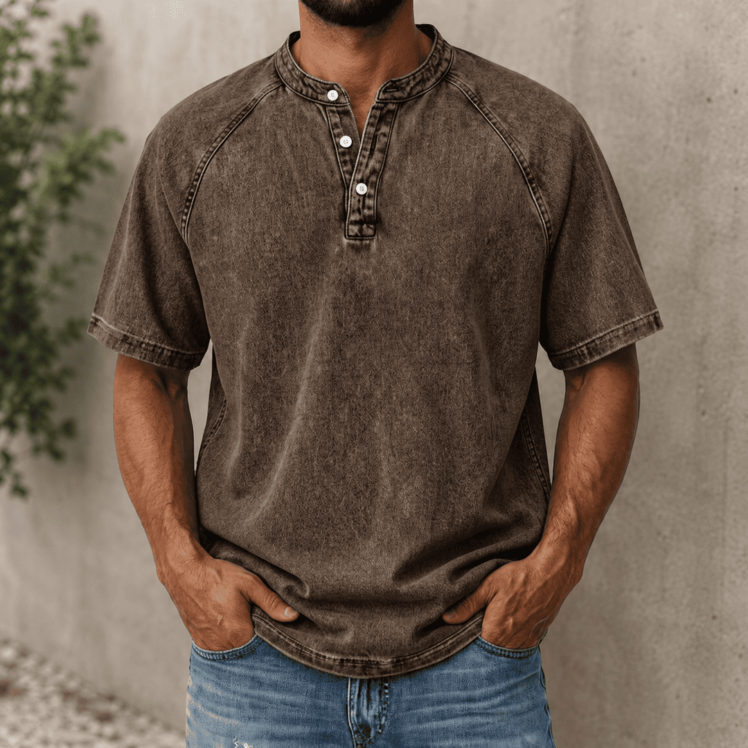 Vintage Ease Henley Shirt