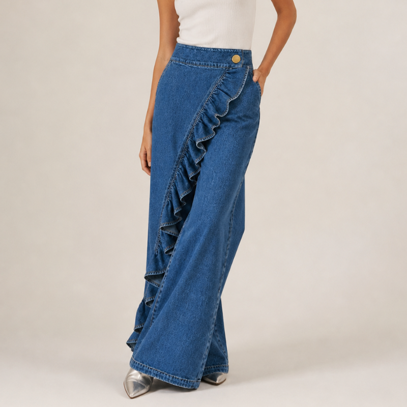 Lexa Denim Skirt Pants
