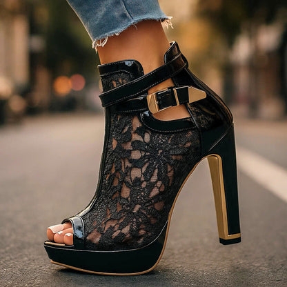 LILIANA LACE HEELS