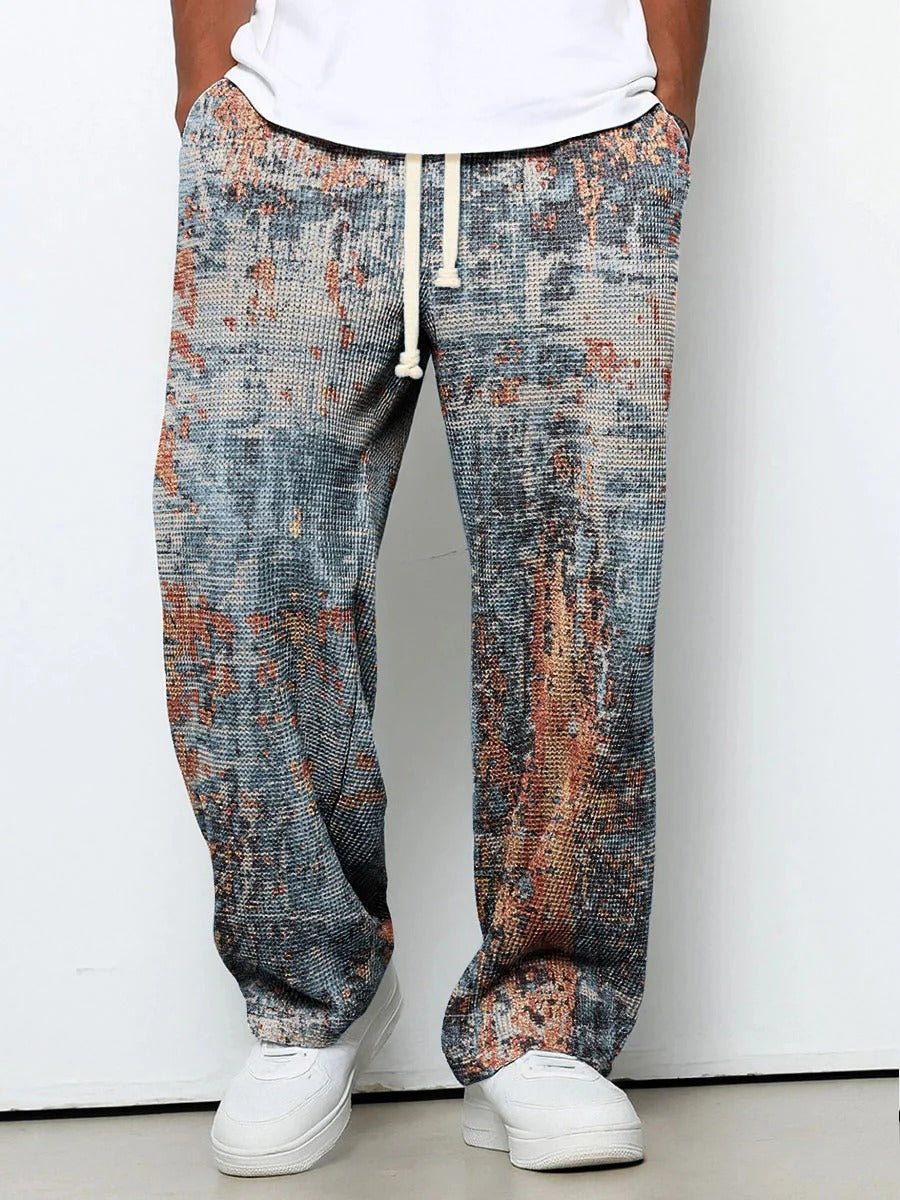 Soho Gradient Trousers — Tailored Print Suit Pant & Matching Cardigan