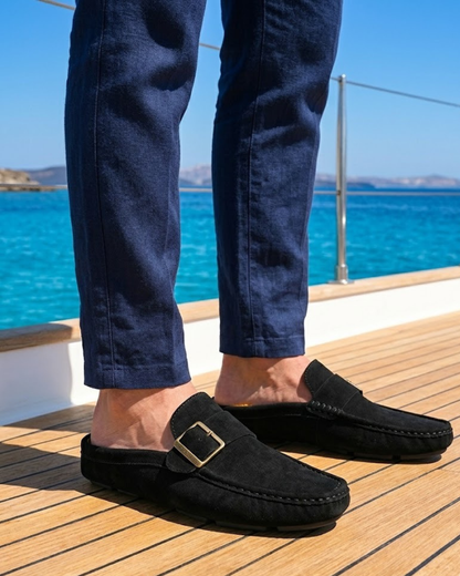 Santorini - Suede Mule