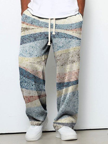 Soho Gradient Trousers — Tailored Print Suit Pant & Matching Cardigan