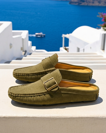Santorini - Suede Mule