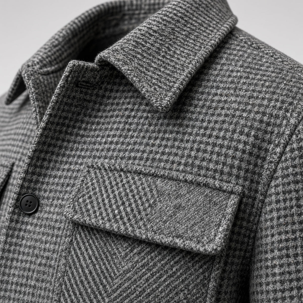 AEGO Wool Check Jacket