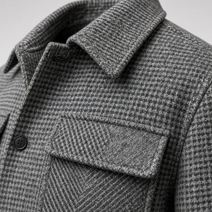 AEGO Wool Check Jacket