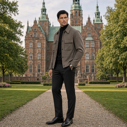 AEGO Wool Check Jacket