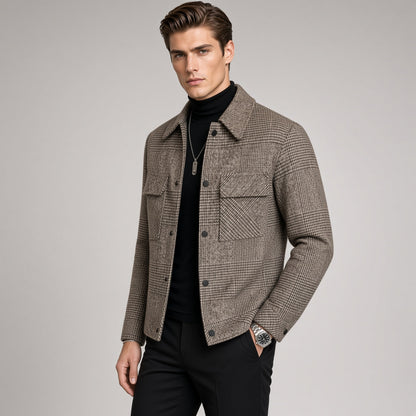 AEGO Wool Check Jacket