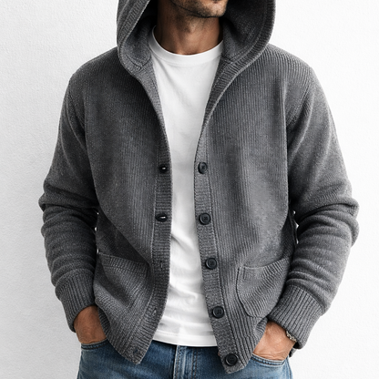 Harrison Hooded Knit Cardigan