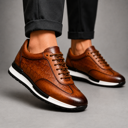 CHARLES LEATHER SNEAKERS