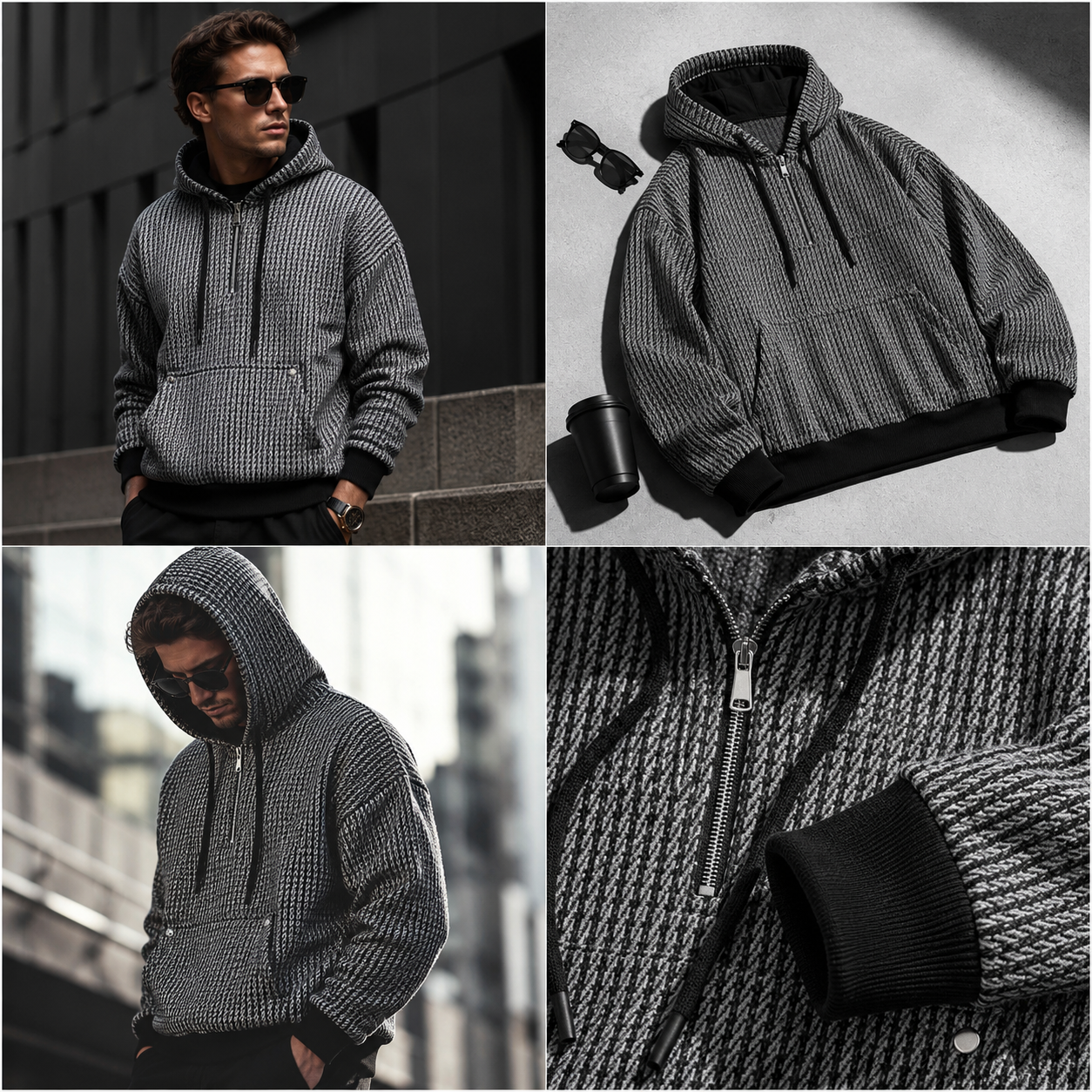 Danton Plaid Zip Jacket