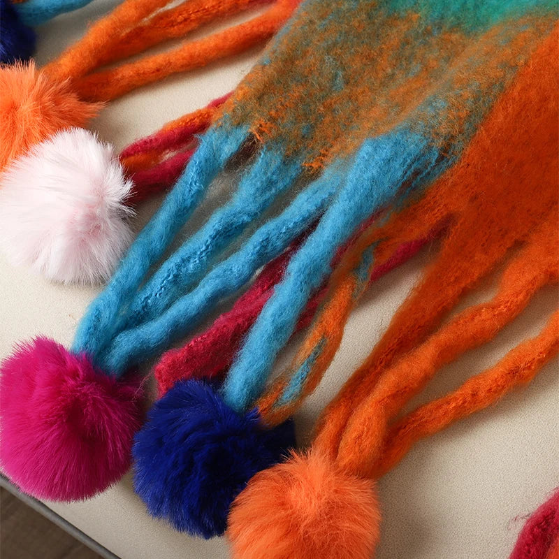 Maribel Pom Scarf