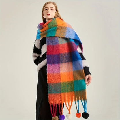 Maribel Pom Scarf