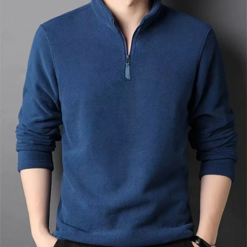 Fleece Quarter Zip Polo