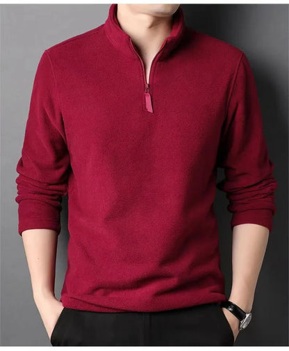 Fleece Quarter Zip Polo