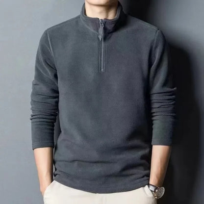 Fleece Quarter Zip Polo