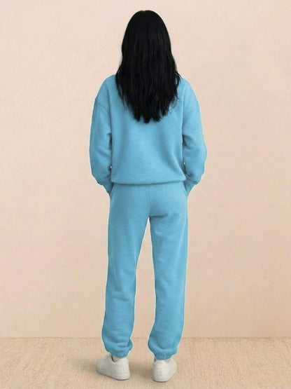 Athleisure at its Finest: Cotton-Blended Two-Piece Tracksuit