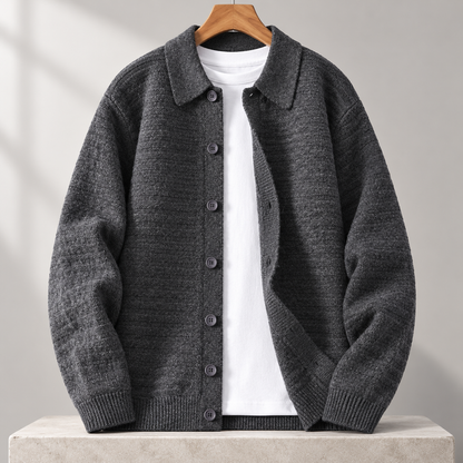 Cesare Waffle-Knit Cardigan
