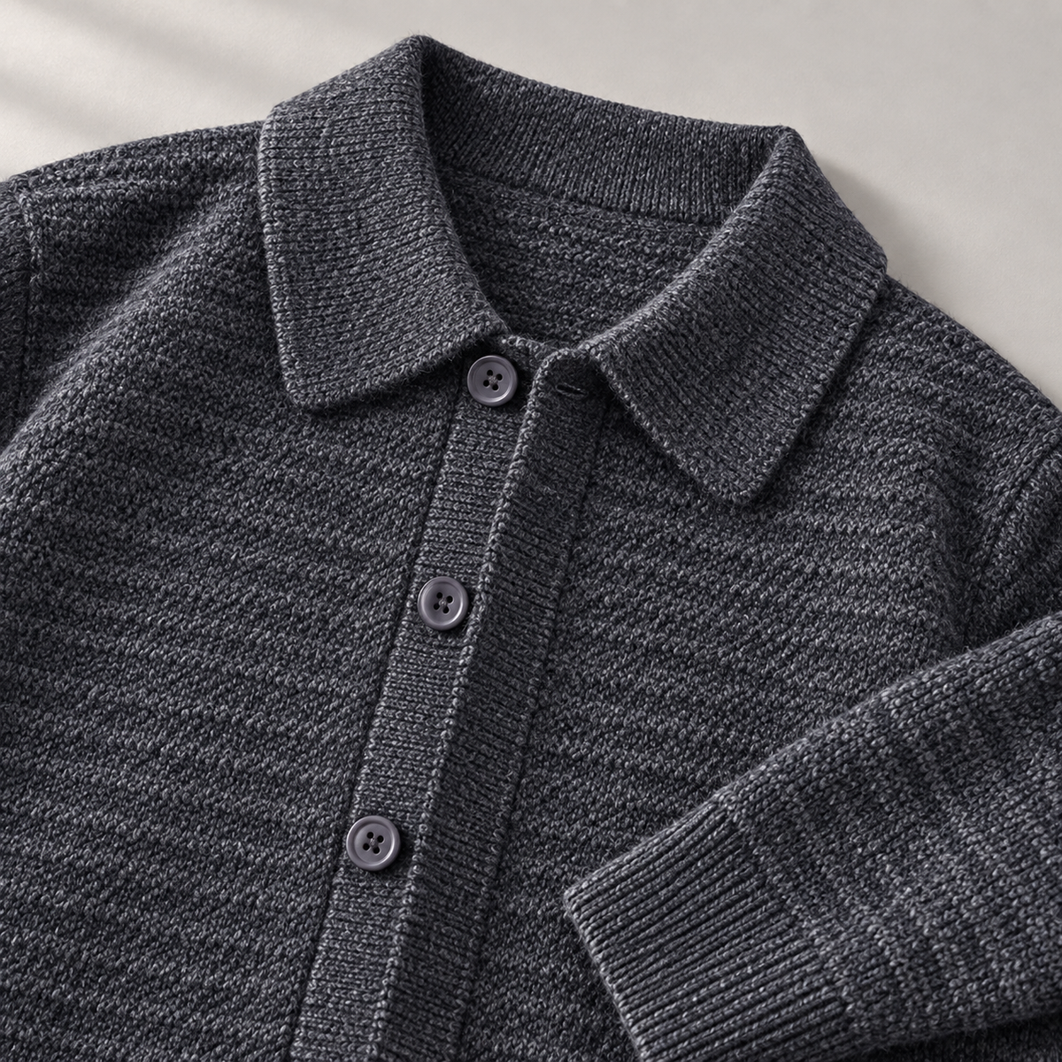 Cesare Waffle-Knit Cardigan