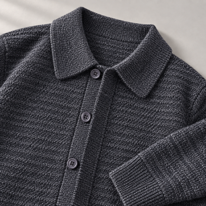 Cesare Waffle-Knit Cardigan