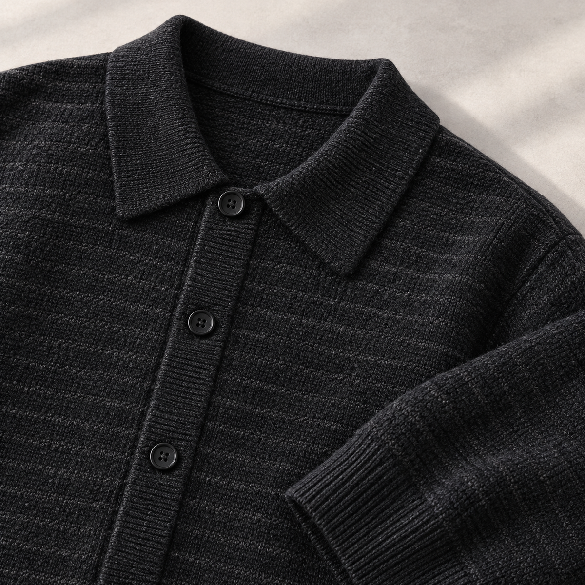 Cesare Waffle-Knit Cardigan