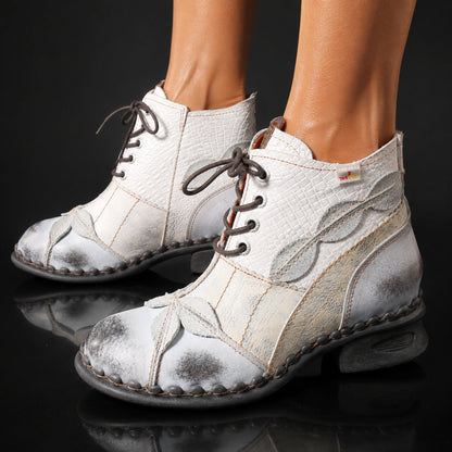 Bosco Leaf-Stitched Boots