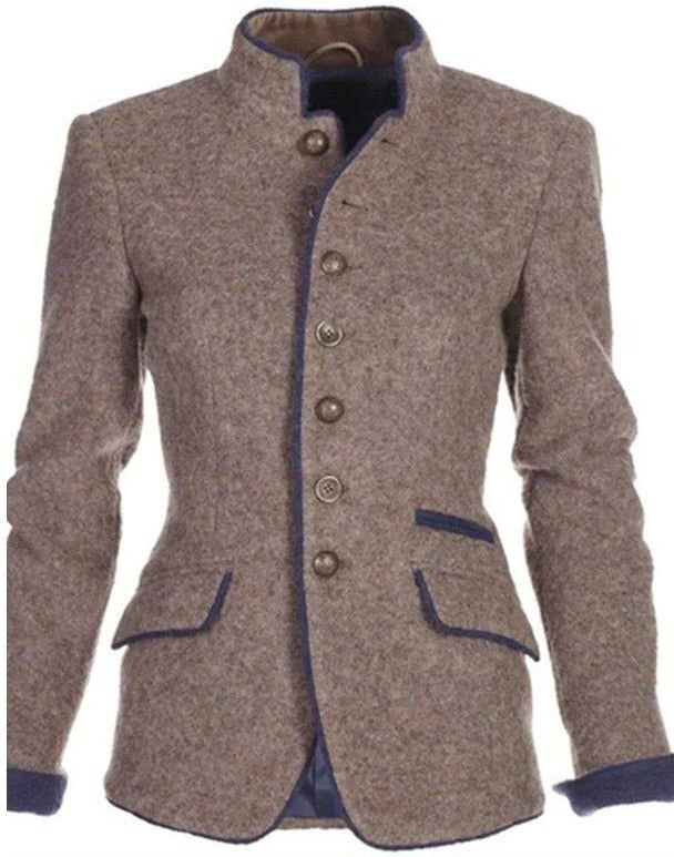 Addison | Heritage Stand-Collar Blazer