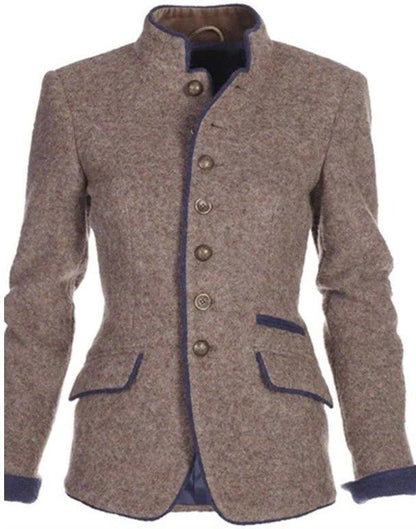 Addison | Heritage Stand-Collar Blazer