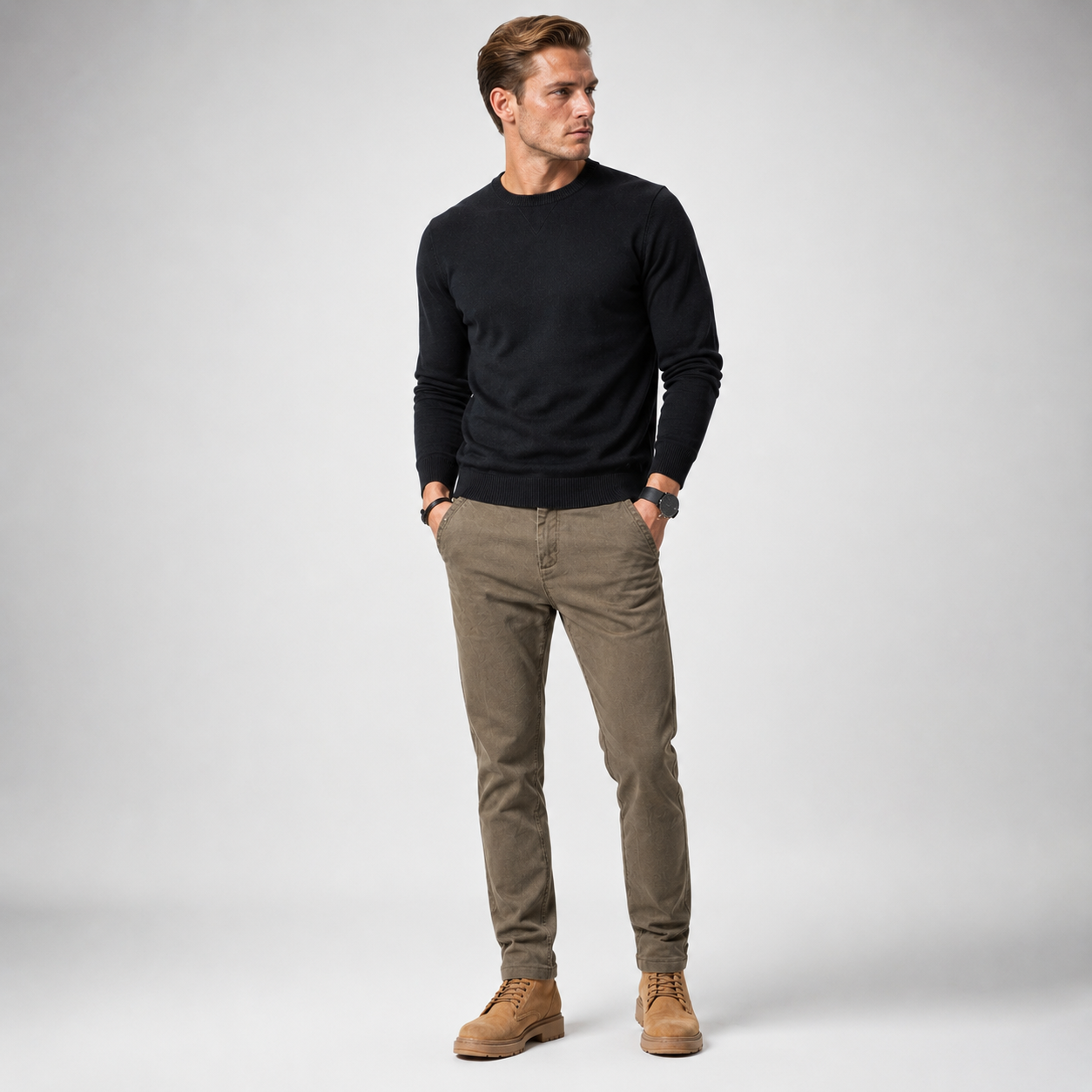 LANRIK Slim-Straight Casual Pants