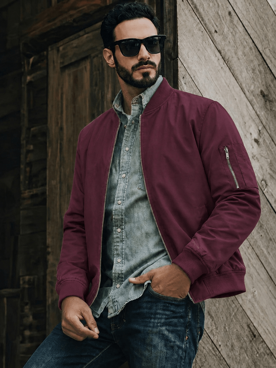 Brayley Lightweight Jacket -  Bomber Windbreaker for Work