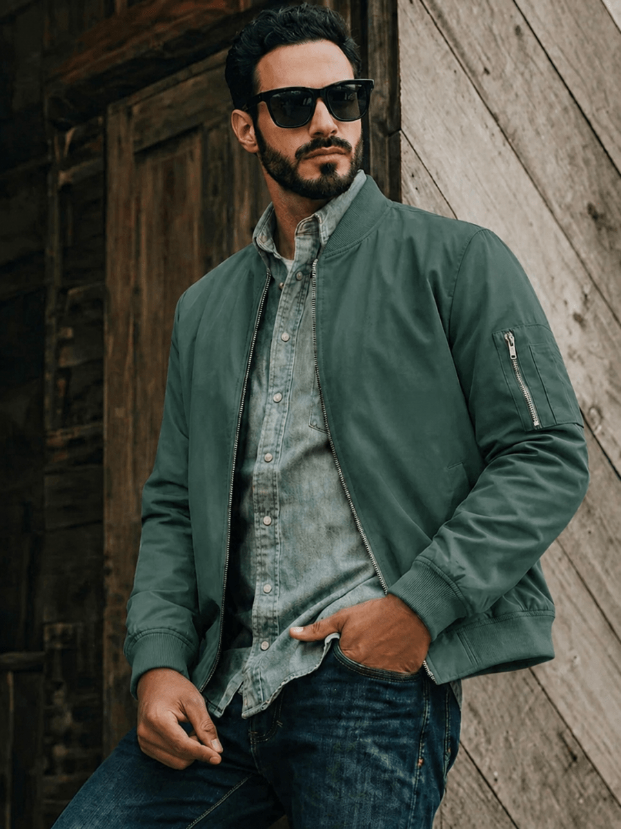 Brayley Lightweight Jacket -  Bomber Windbreaker for Work
