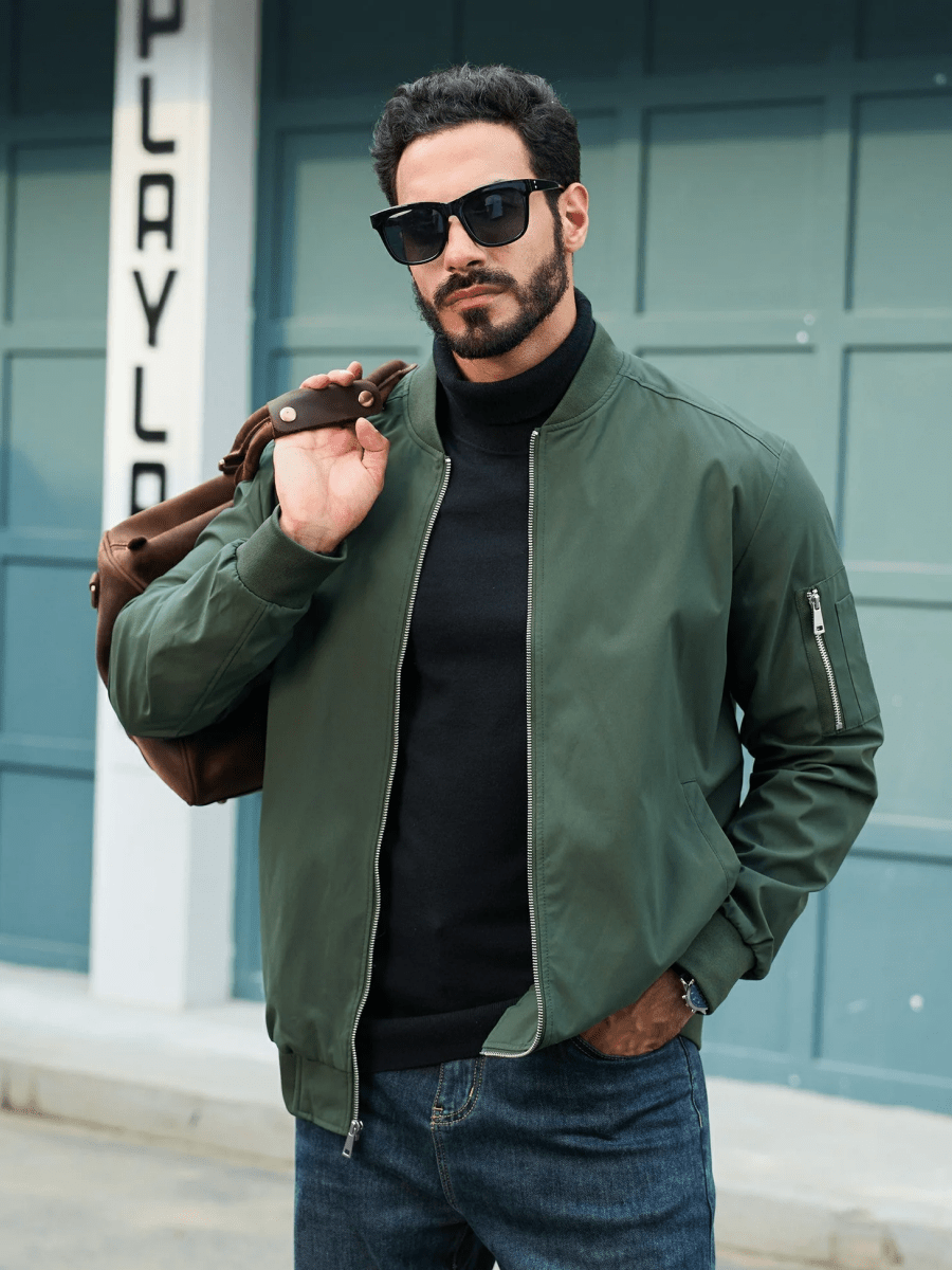 Brayley Lightweight Jacket -  Bomber Windbreaker for Work