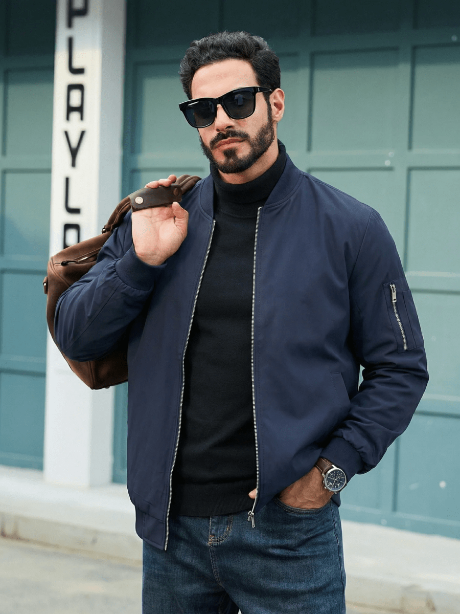 Brayley Lightweight Jacket -  Bomber Windbreaker for Work
