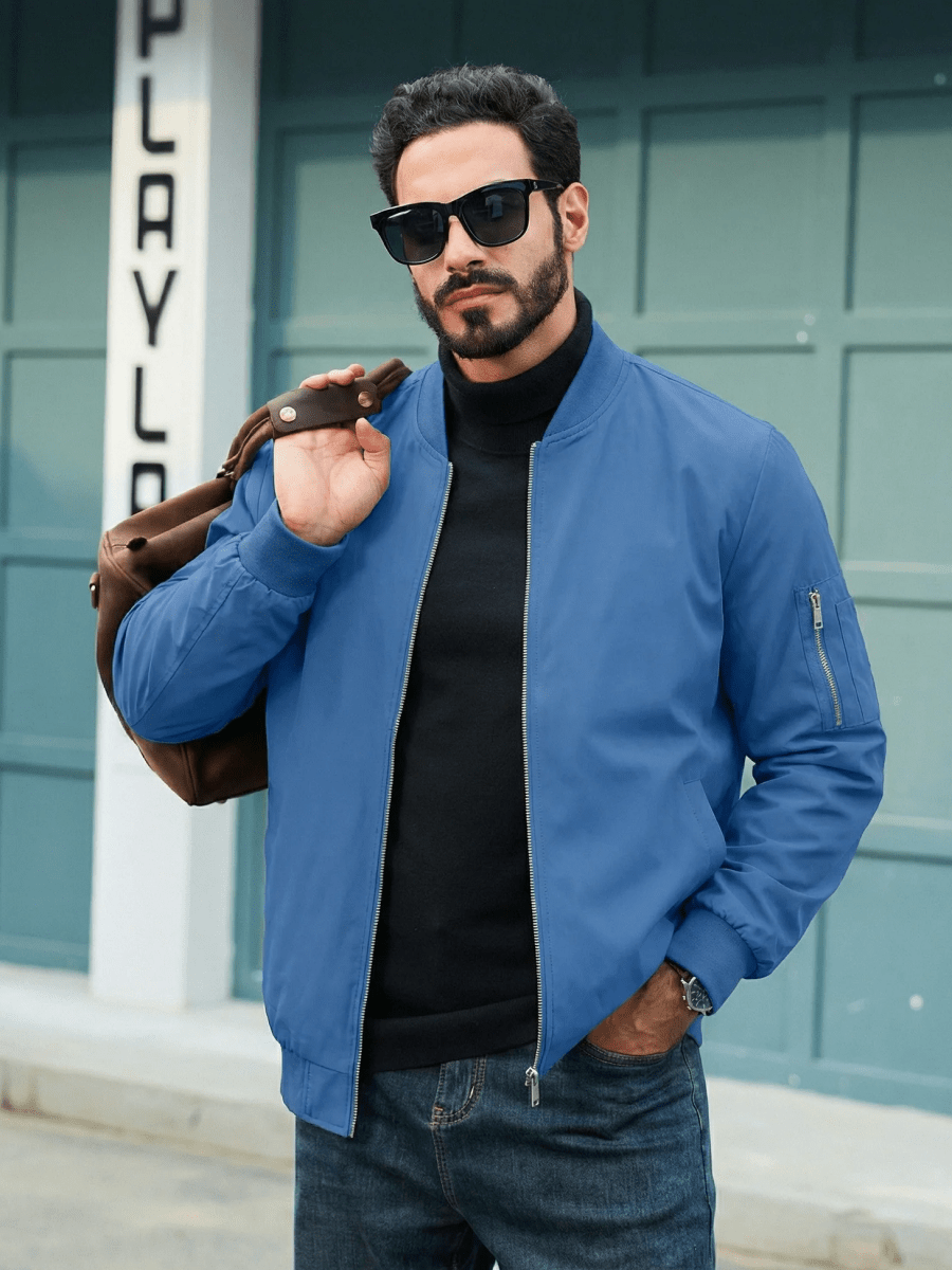 Brayley Lightweight Jacket -  Bomber Windbreaker for Work