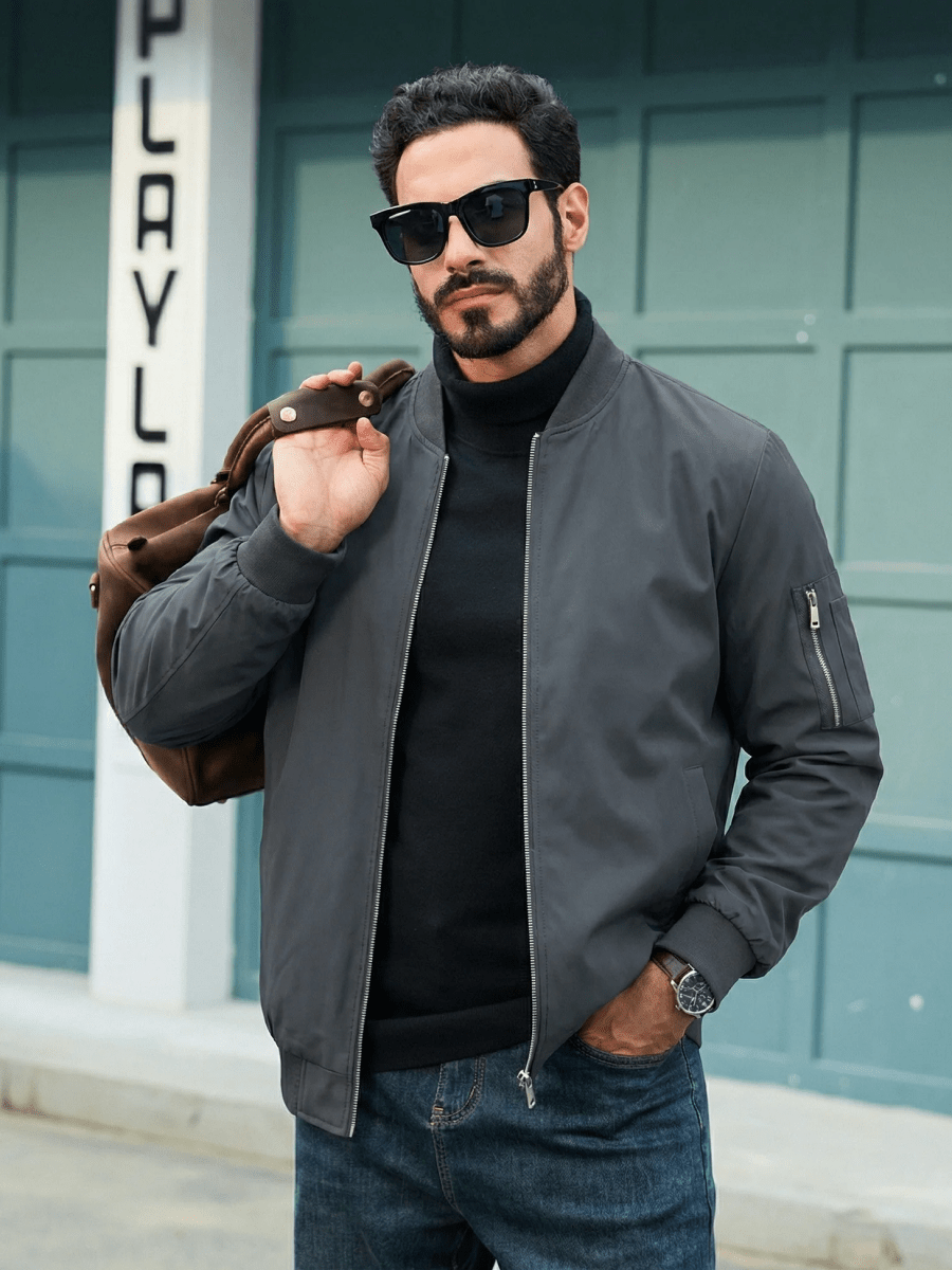 Brayley Lightweight Jacket -  Bomber Windbreaker for Work