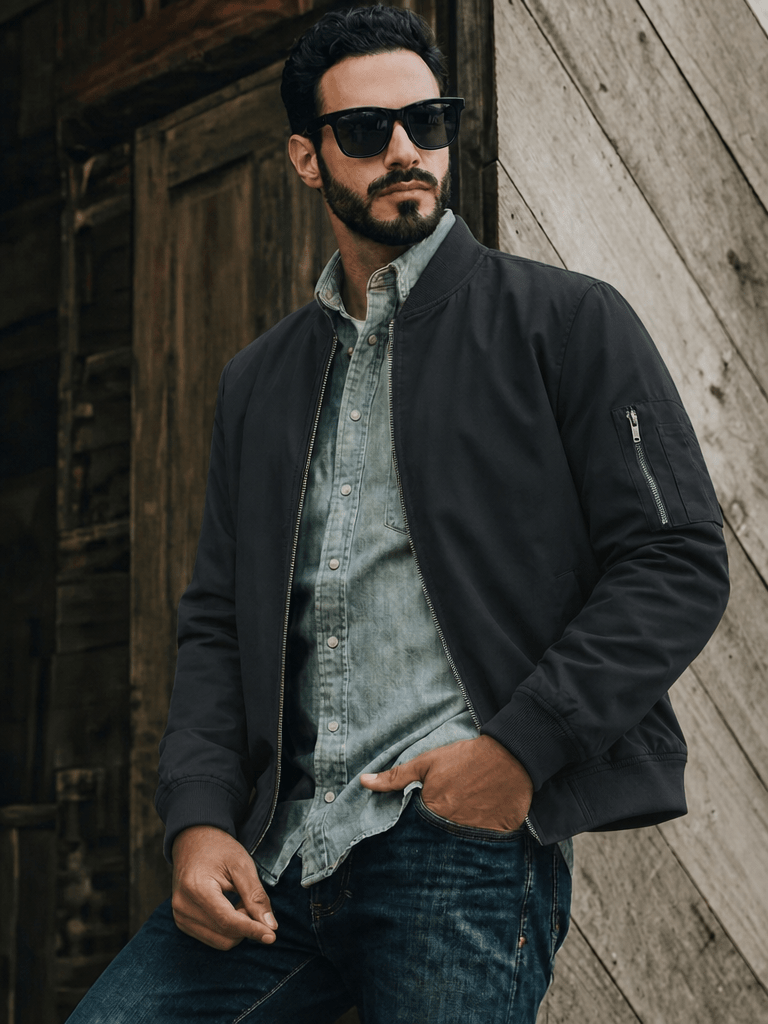 Brayley Lightweight Jacket -  Bomber Windbreaker for Work