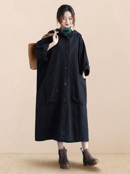 One Size Fits All Oversized Water Resistant Windbreaker Jacket