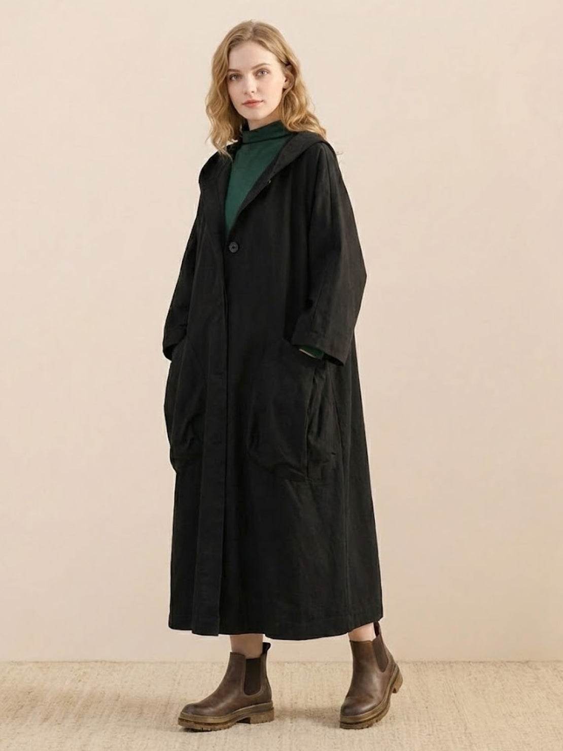 One Size Fits All Oversized Water Resistant Windbreaker Jacket