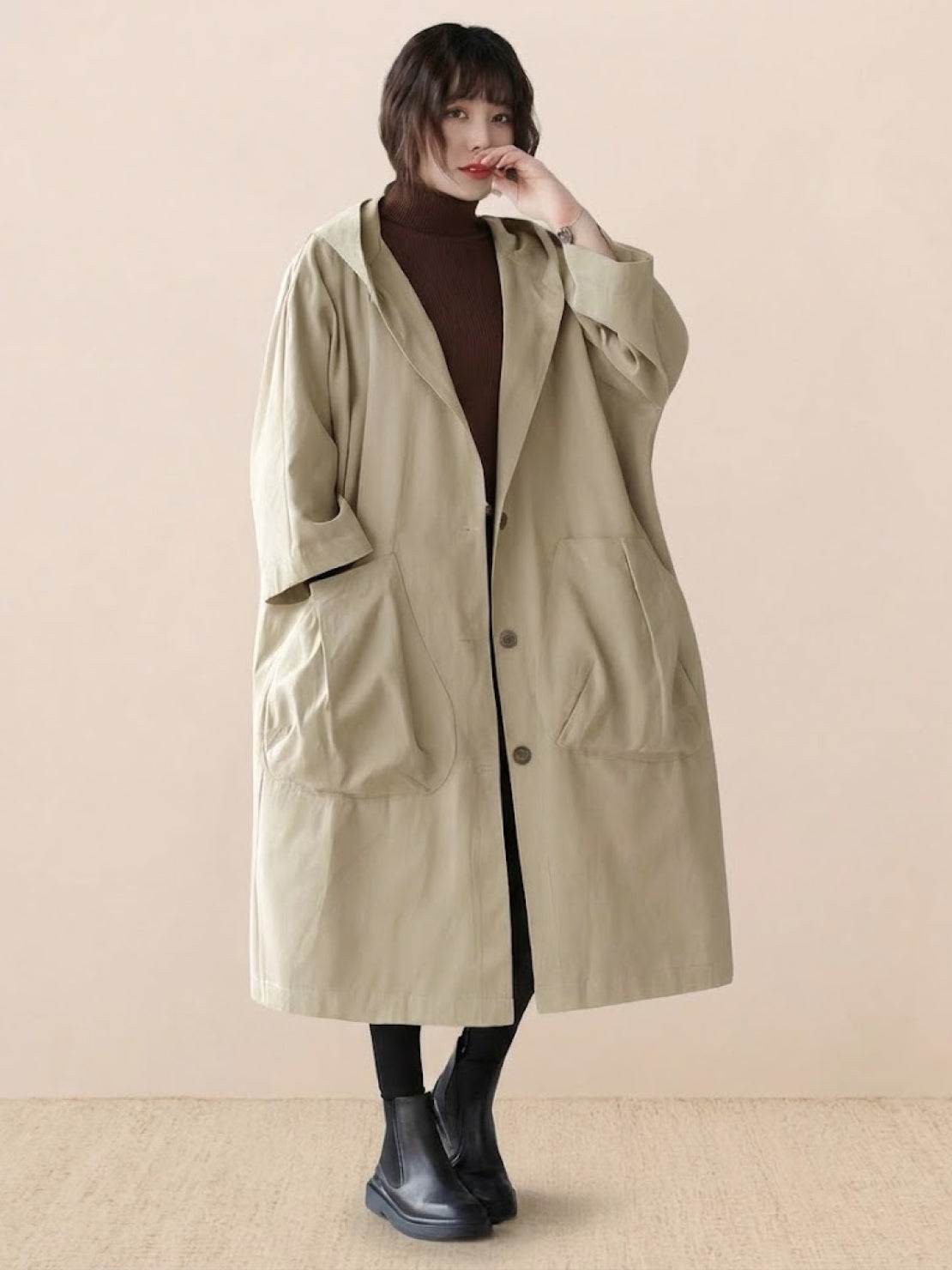 One Size Fits All Oversized Water Resistant Windbreaker Jacket